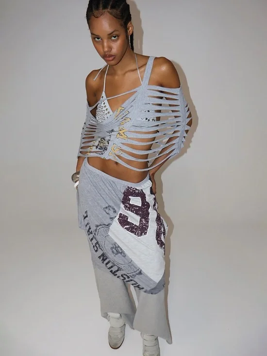 Jaded London Riley Slashed Multiway Cape Top - Picture 5 of 10